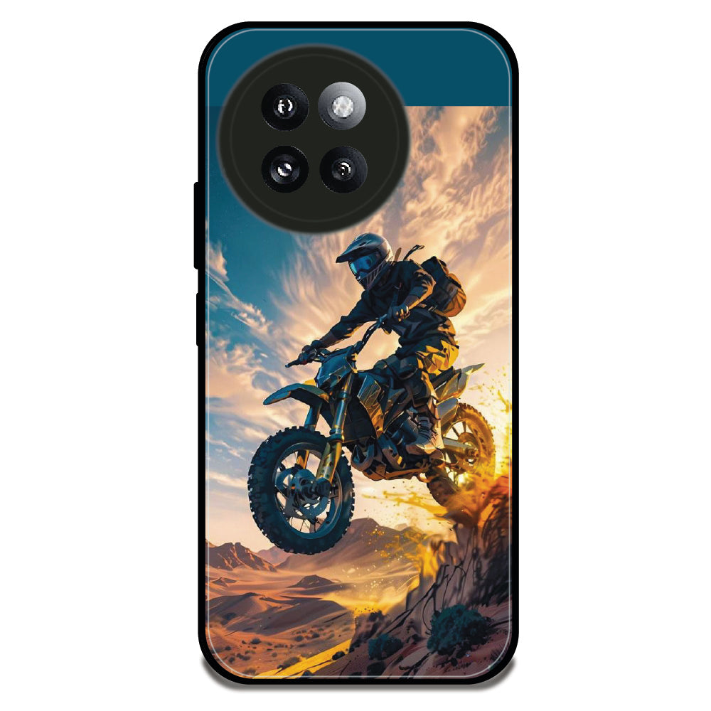 Dirt Bike Stunt - Glossy Metal Silicone Case For Redmi Models