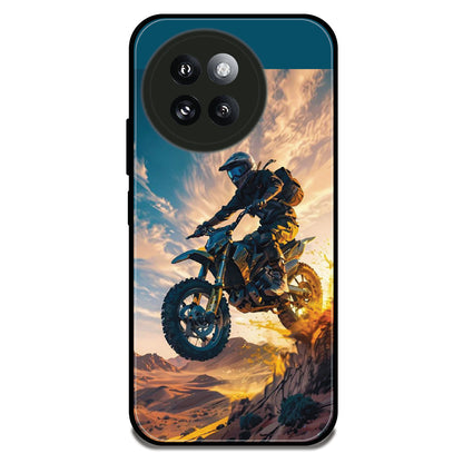 Dirt Bike Stunt - Glossy Metal Silicone Case For Redmi Models
