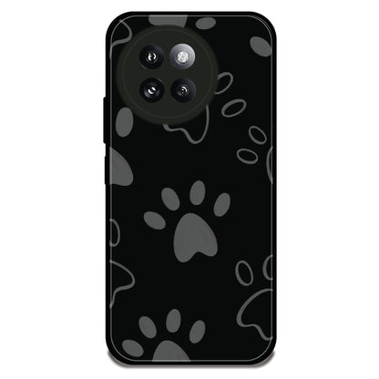 Dog Paw print - Glossy Metal Silicone Case For Redmi Models