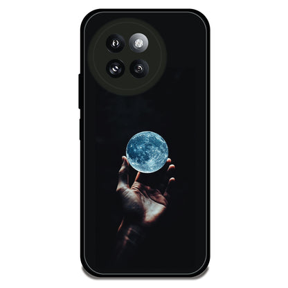 Glowing Moon in Hand - Glossy Metal Silicone Case For Redmi Models