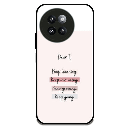 Keep Going Quote - Glossy Metal Silicone Case For Redmi Models