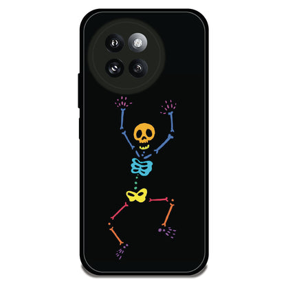 Rainbow Dancing Skeleton - Glossy Metal Silicone Case For Redmi Models