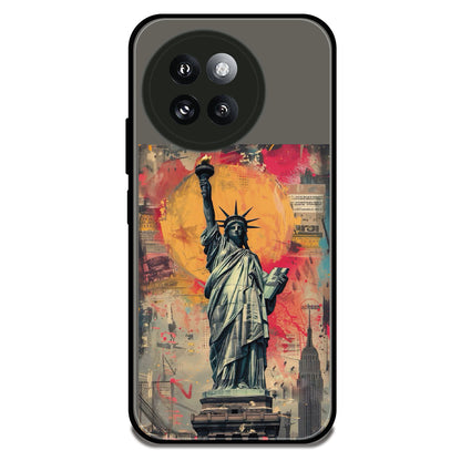 Statue of Liberty - Glossy Metal Silicone Case For Redmi Models