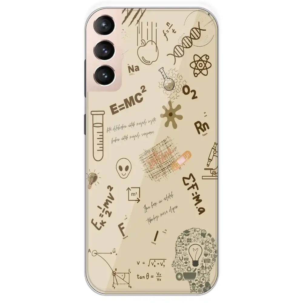 Physics Collage - Printed Silicone Case For Samsung Galaxy S21