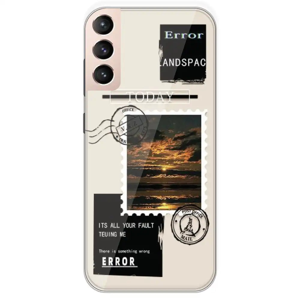 Post Card - Printed Silicone Case For Samsung Galaxy S21