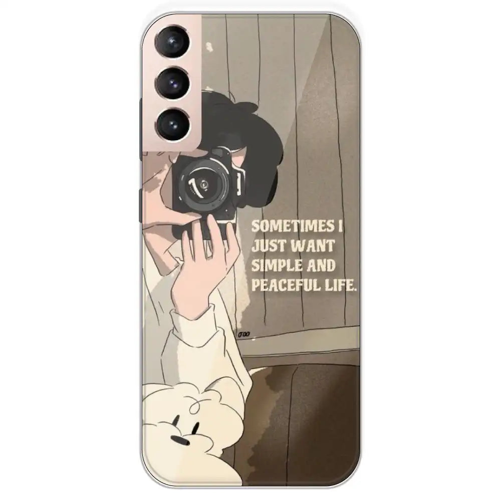 Photographer - Printed Silicone Case For Samsung Galaxy S21