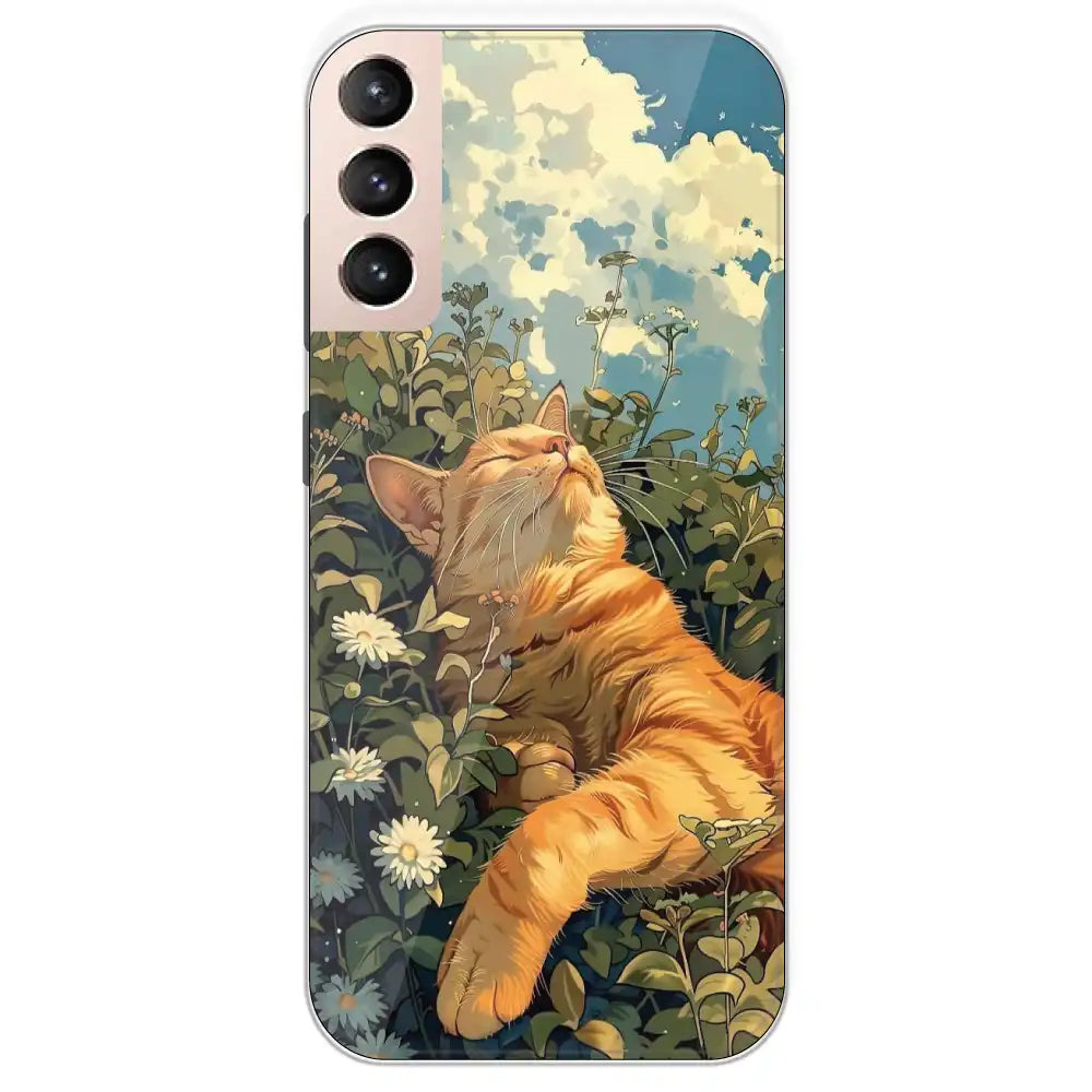 Garfield Sleeping - Printed Silicone Case For Samsung Galaxy S21 Plus