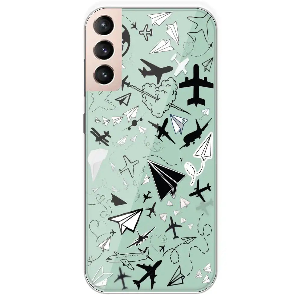 Planes - Printed Silicone Case For Samsung Galaxy S21 Plus