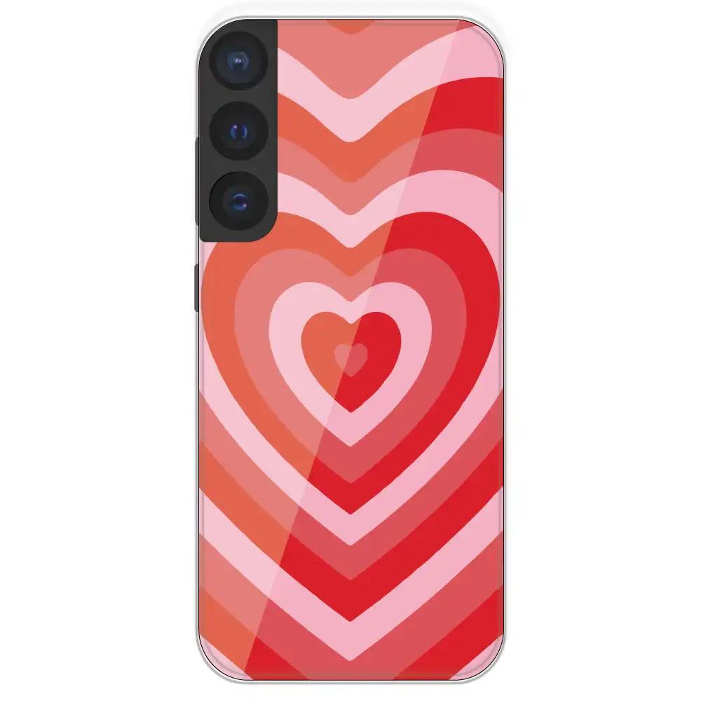 Red Hearts - Printed Silicone Case For Samsung Galaxy S21 FE