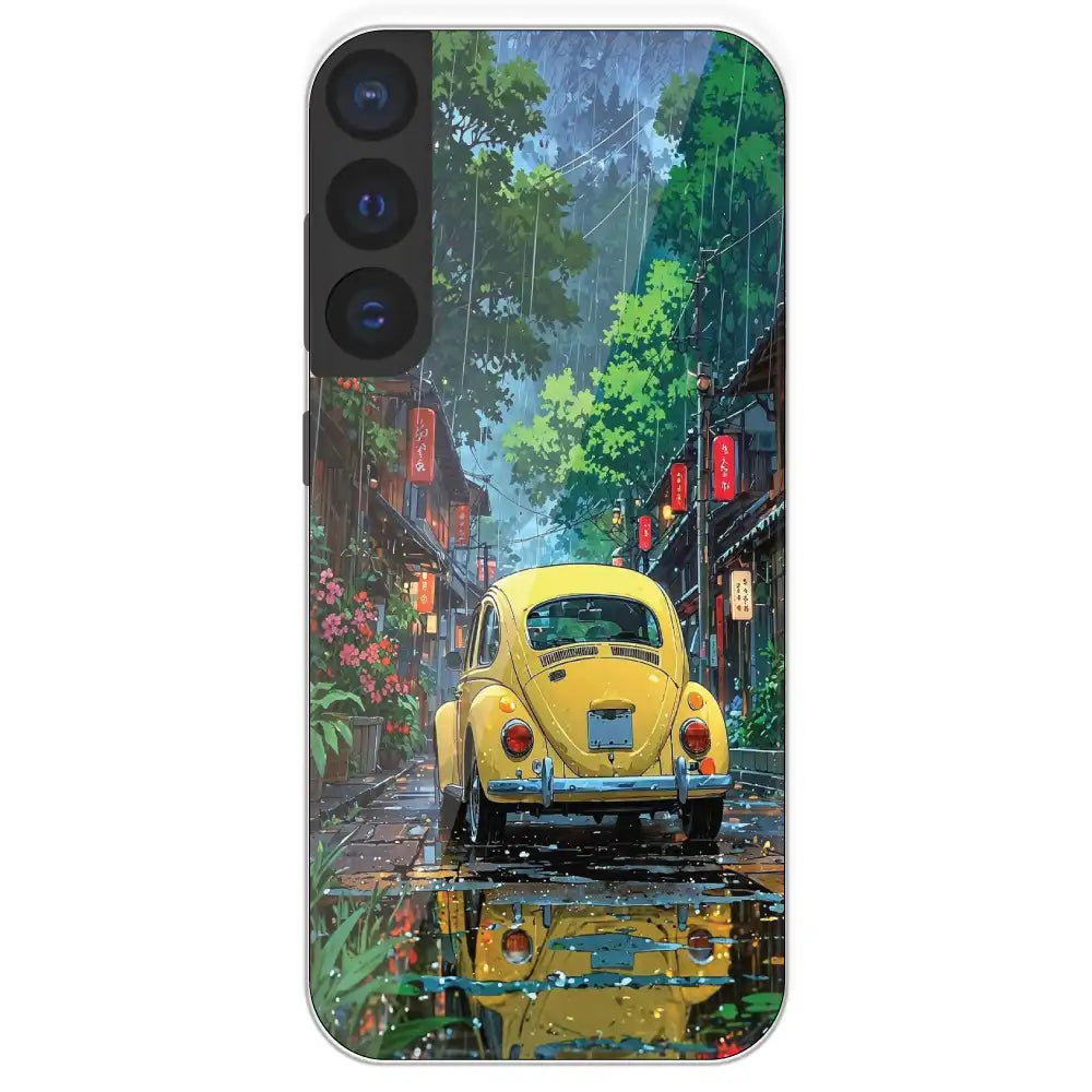 Yellow Bettle - Printed Silicone Case For Samsung Galaxy S21 FE