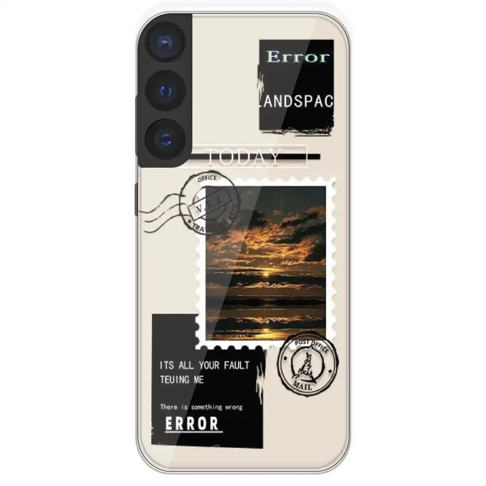 Post Card - Printed Silicone Case For Samsung Galaxy S21 FE