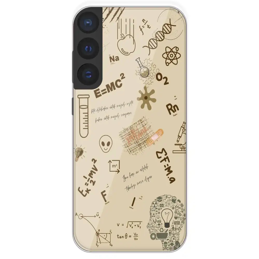 Physics Collage - Printed Silicone Case For Samsung Galaxy S21 FE