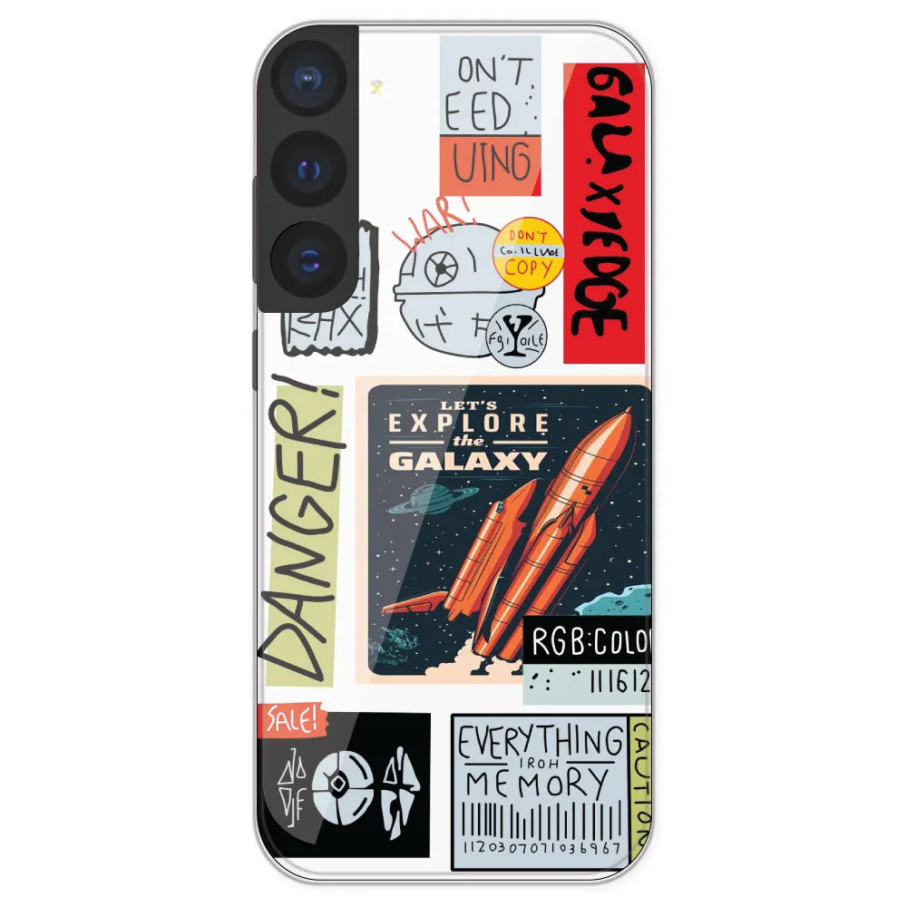 Galaxy - Clear Printed Silicone Case For Samsung Galaxy S21 FE