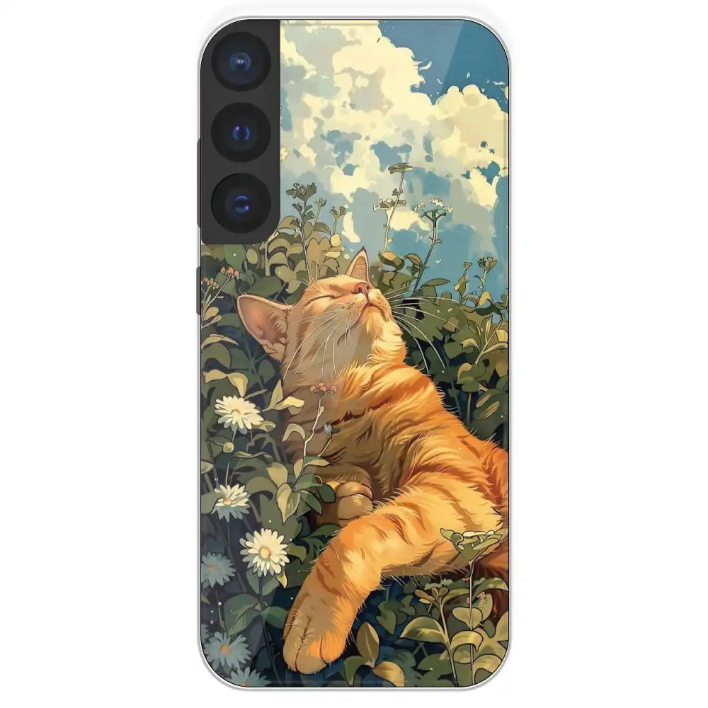 Garfield Sleeping - Printed Silicone Case For Samsung Galaxy S21 FE