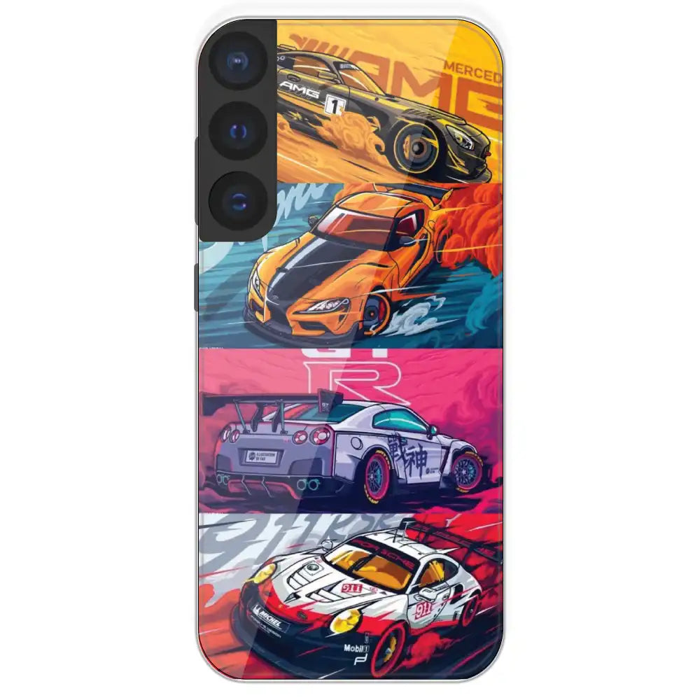 Sports Cars - Printed Silicone Case For Samsung Galaxy S21 FE