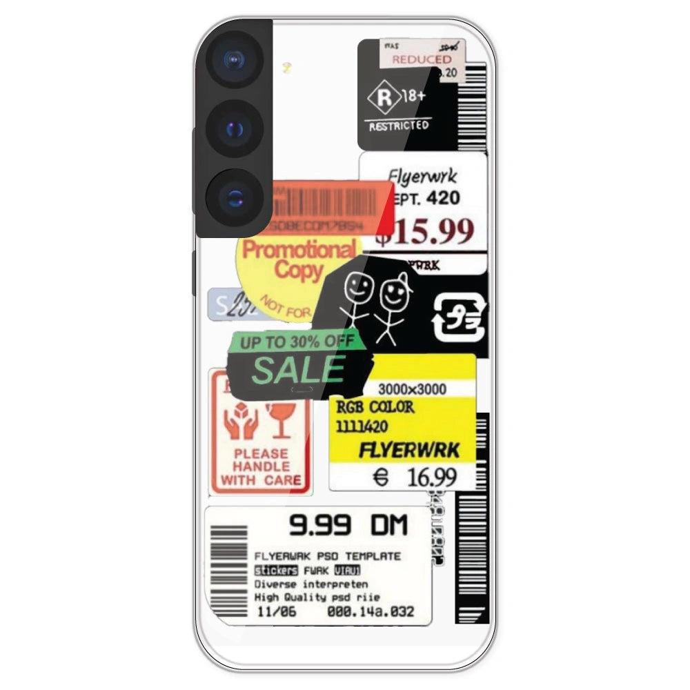 Sales - Clear Printed Silicone Case For Samsung Galaxy S21 FE