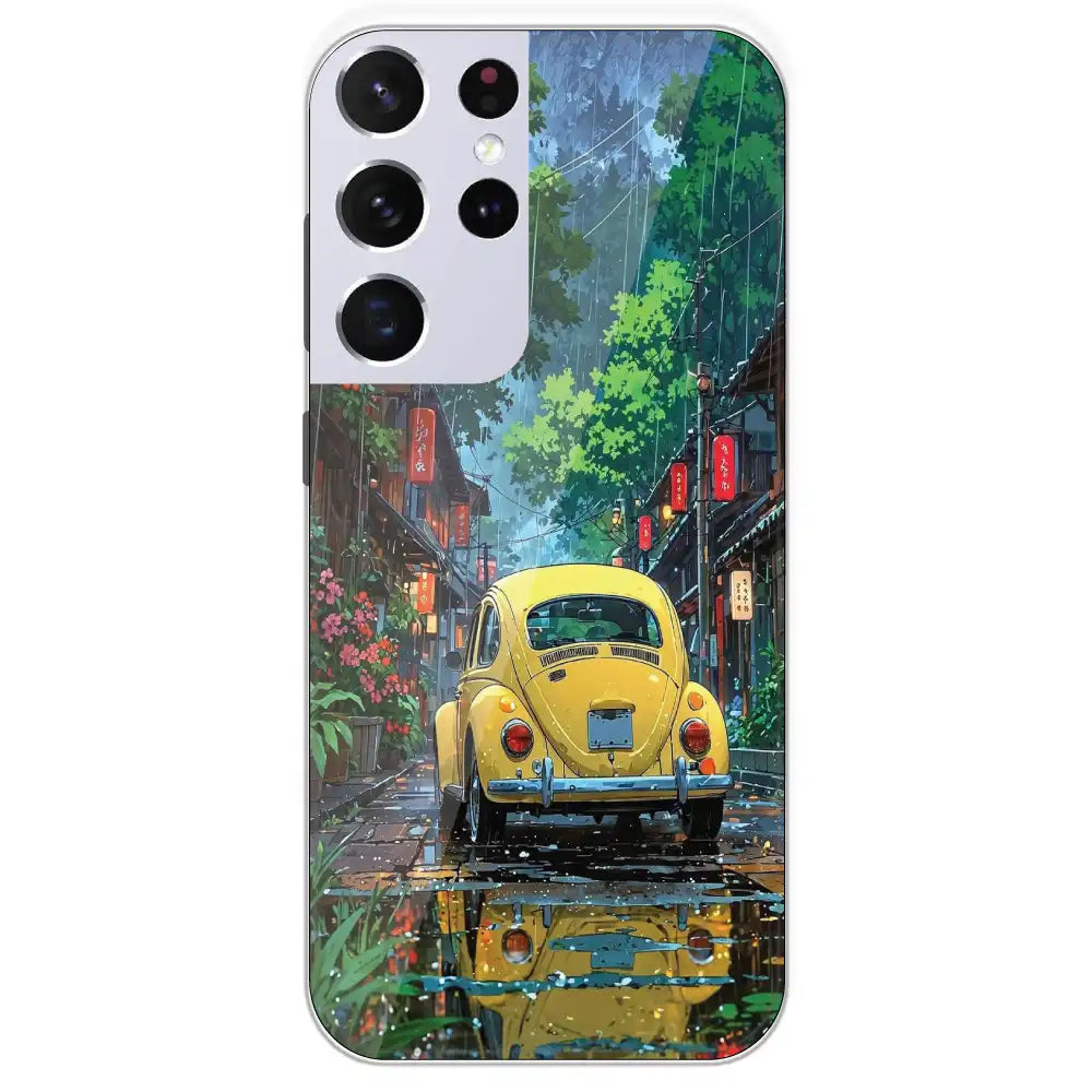 Yellow Bettle - Printed Silicone Case For Samsung Galaxy S21 Ultra