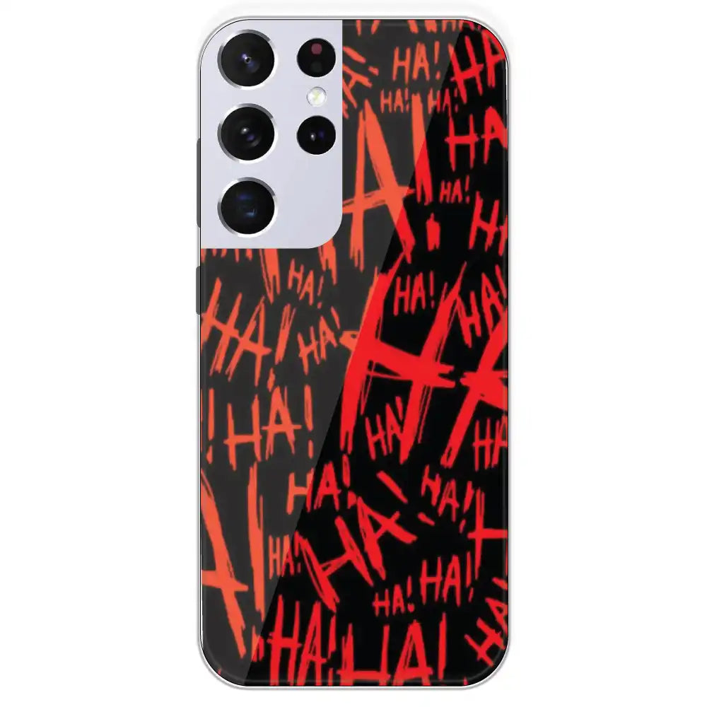 Ha ! - Printed Silicone Case For Samsung Galaxy S21 Ultra