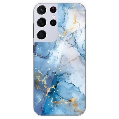 Blue Marble - Printed Silicone Case For Samsung Galaxy S21 Ultra
