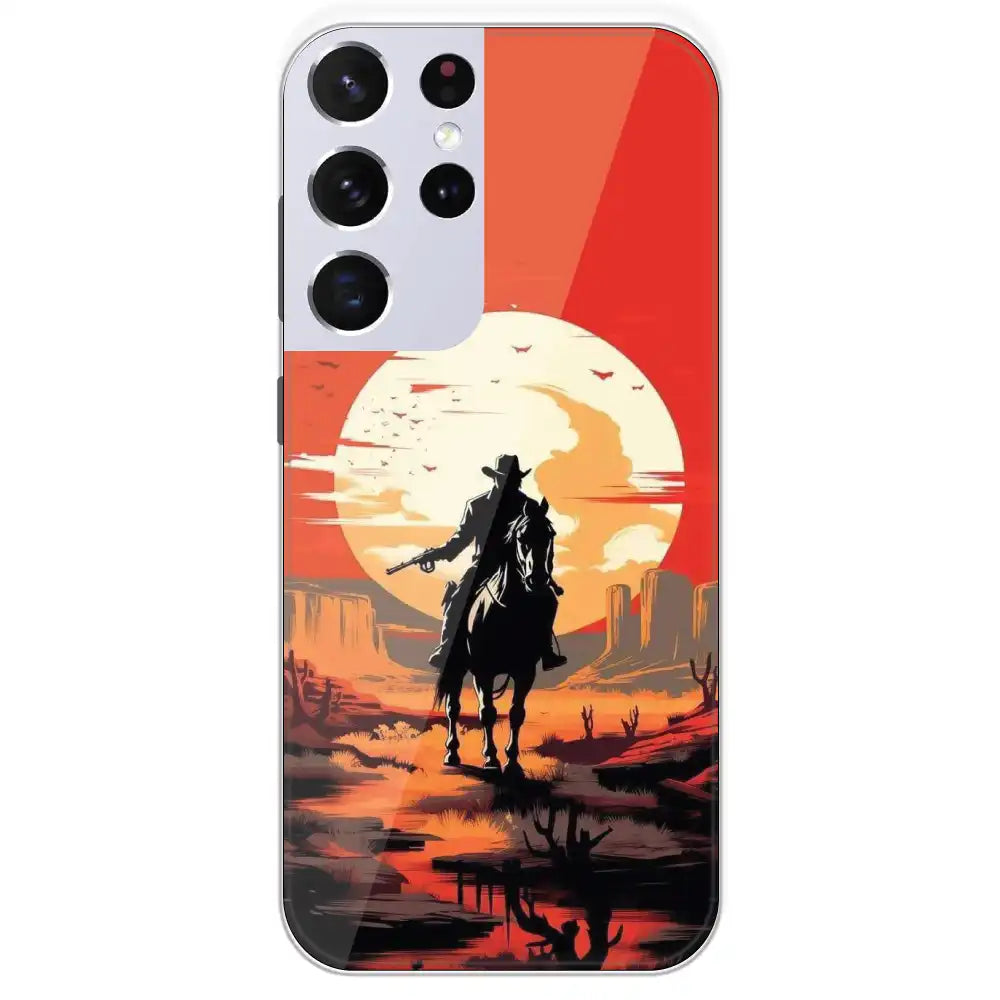 Cowboy - Printed Silicone Case For Samsung Galaxy S21 Ultra