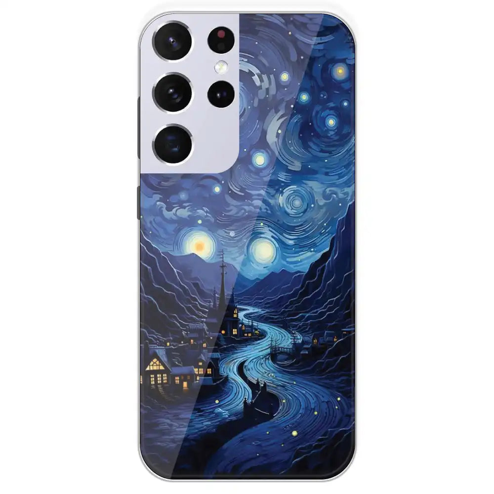 The Starry Night - Printed Silicone Case For Samsung Galaxy S21 Ultra