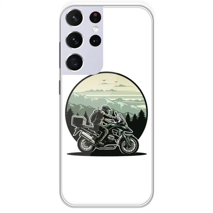 Biker - Printed Silicone Case For Samsung Galaxy S21 Ultra
