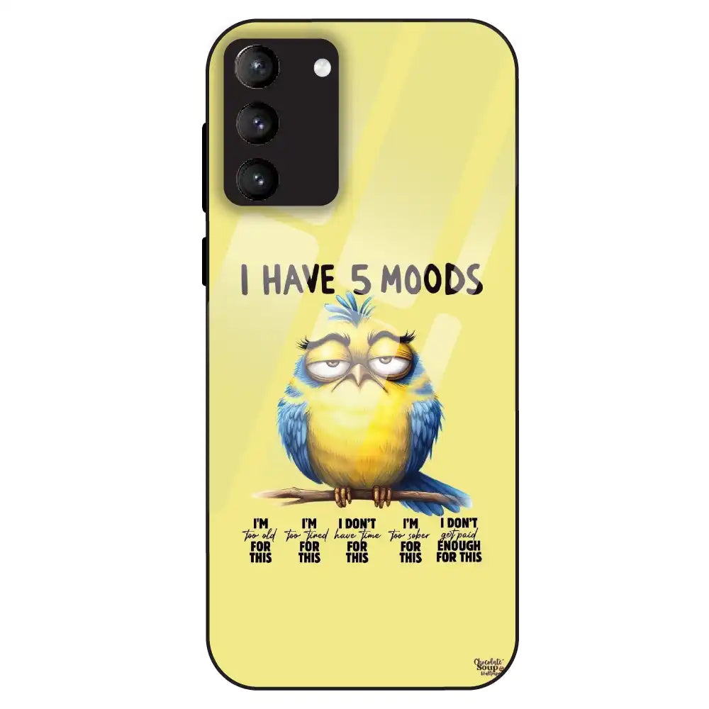 5 Moods Owl - Glass Case For Samsung Galaxy S21 Plus
