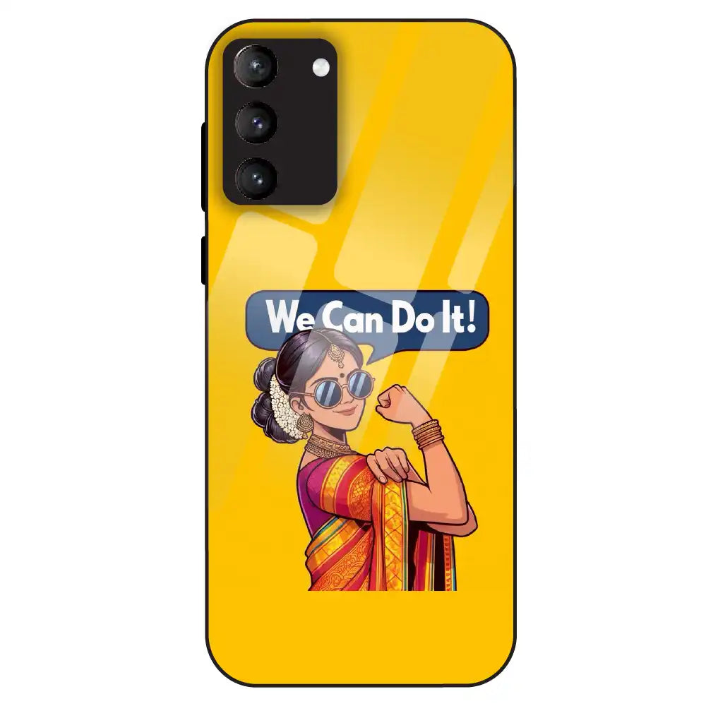 Empowered Woman Art - Glass Case For Samsung Galaxy S21 Plus