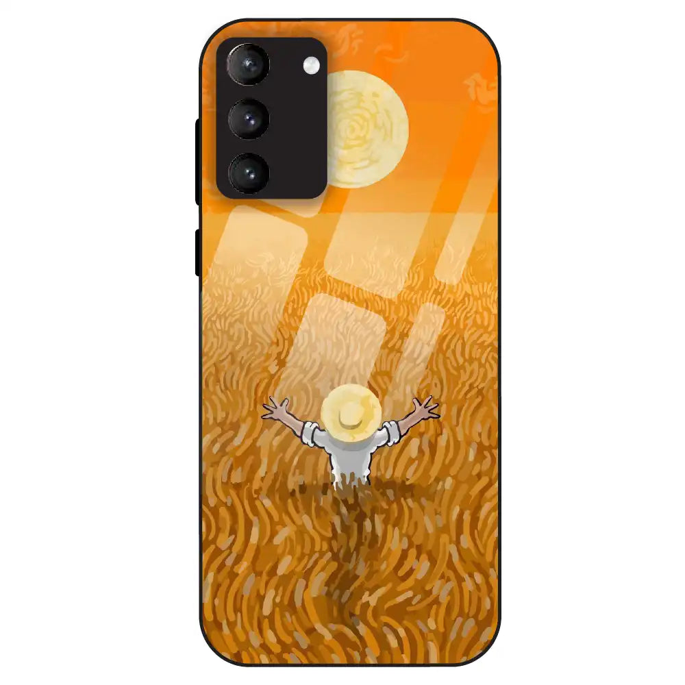 Golden Field Serenity - Glass Case For Samsung Galaxy S21 Plus