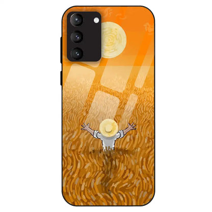 Golden Field Serenity - Glass Case For Samsung Galaxy S21 Plus