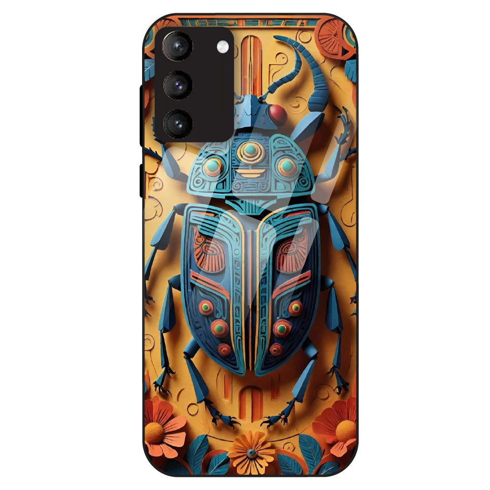Royal Scarab Art - Glass Case For Samsung Galaxy S21 Plus