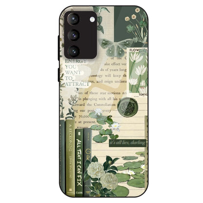 Botanical Vintage Collage - Glass Case For Samsung Galaxy S21 Plus