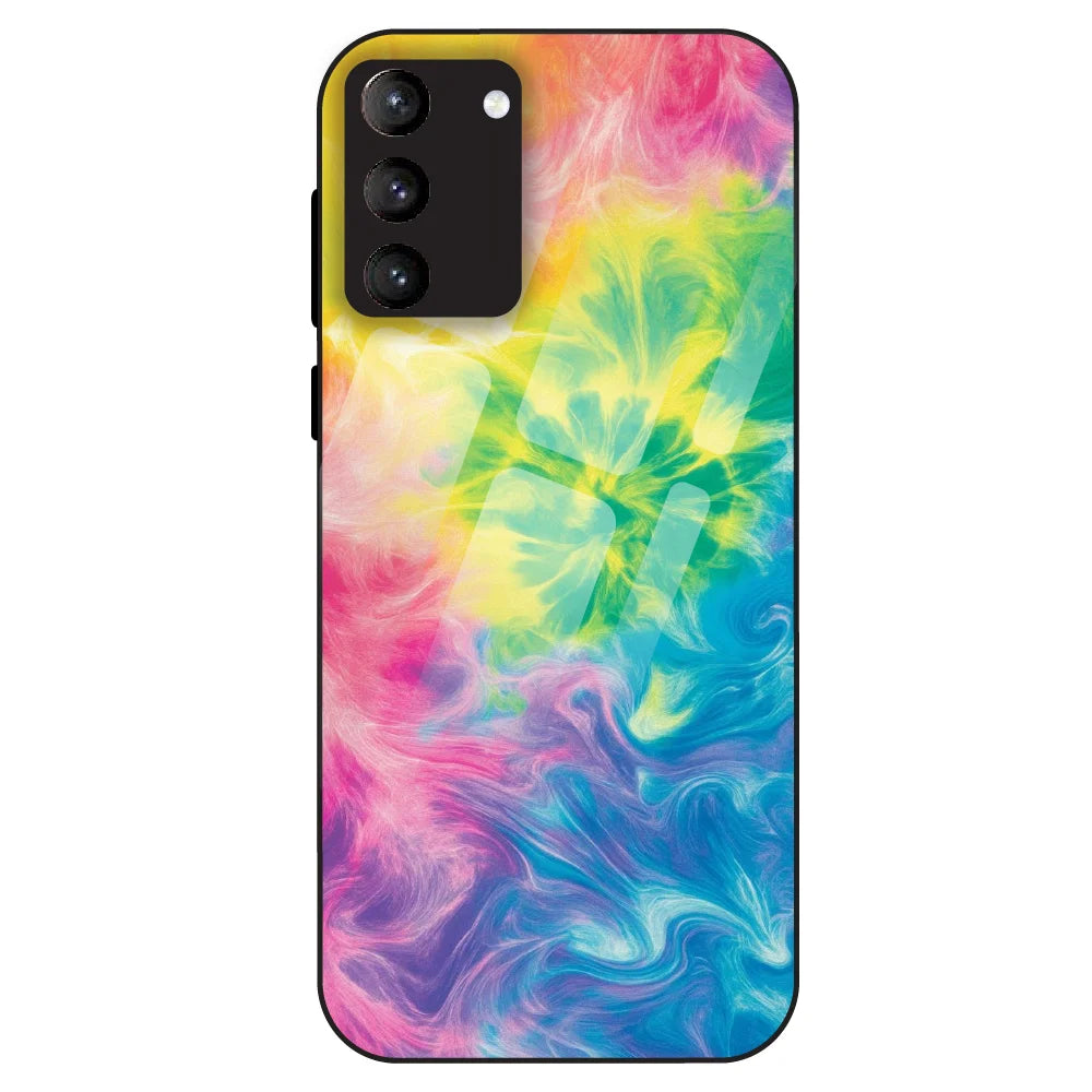 Neon Fluid Dreams - Glass Case For Samsung Galaxy S21 Plus
