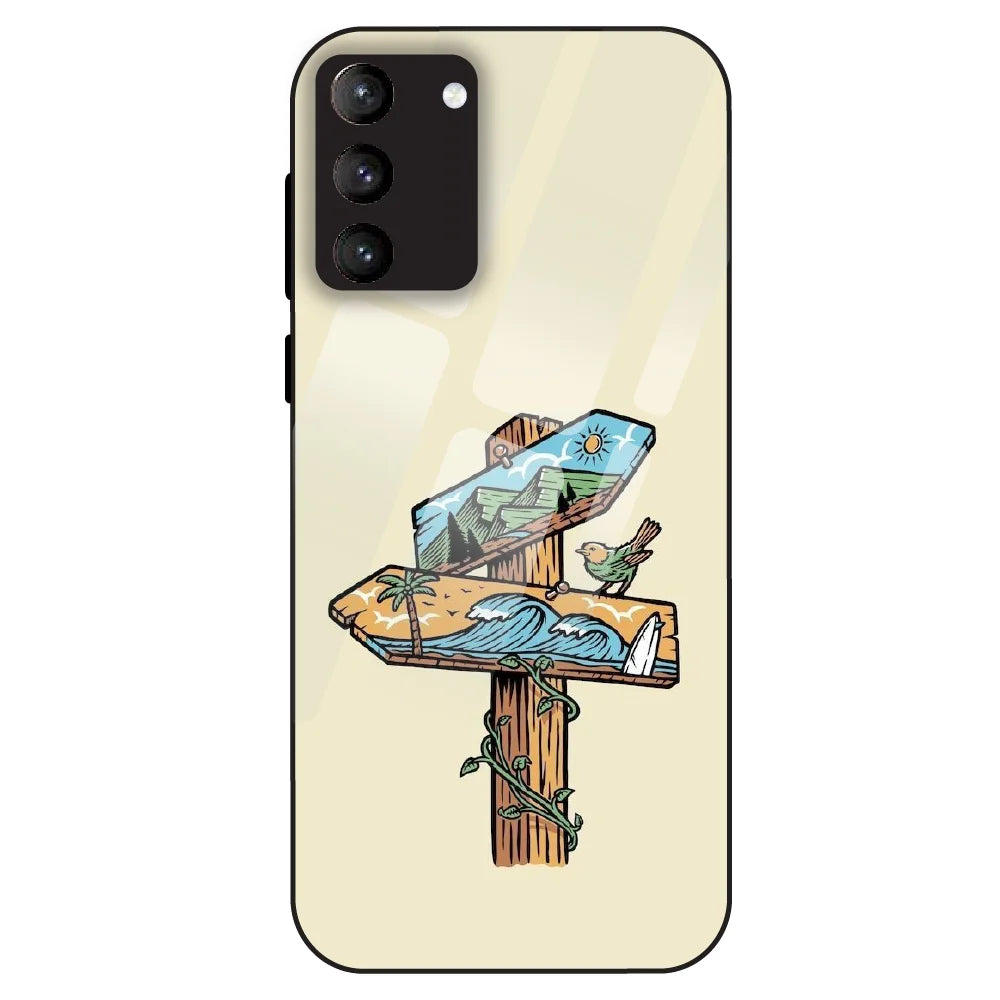 Nature Postbox Art Aesthetic - Glass Case For Samsung Galaxy S21 Plus