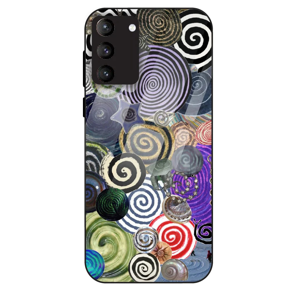 Abstract Spiral Vibe - Glass Case For Samsung Galaxy S21 Plus