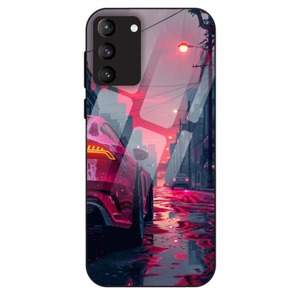 Neon Street Racer - Glass Case For Samsung Galaxy S21 Plus