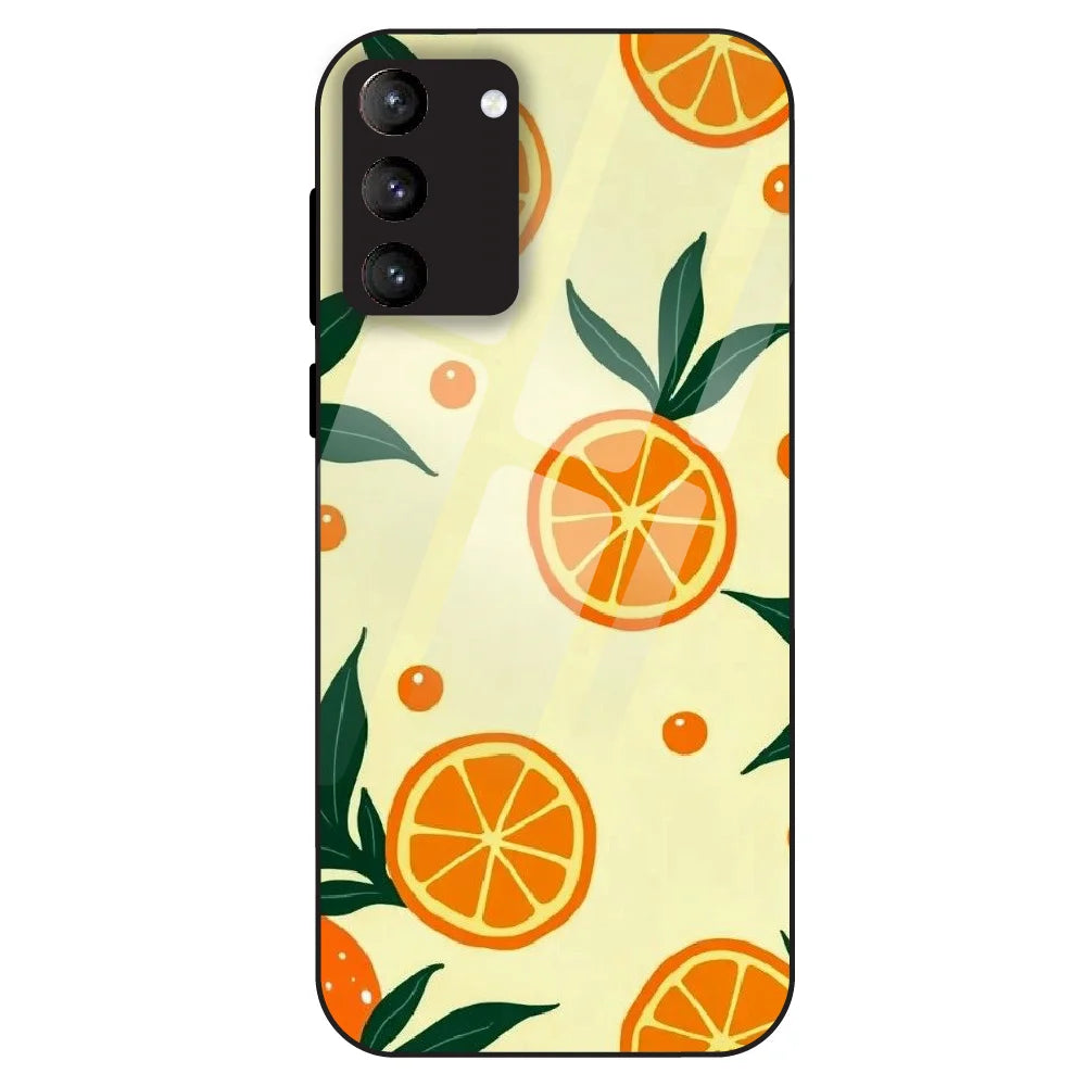 Citrus Orange Fresh - Glass Case For Samsung Galaxy S21 Plus
