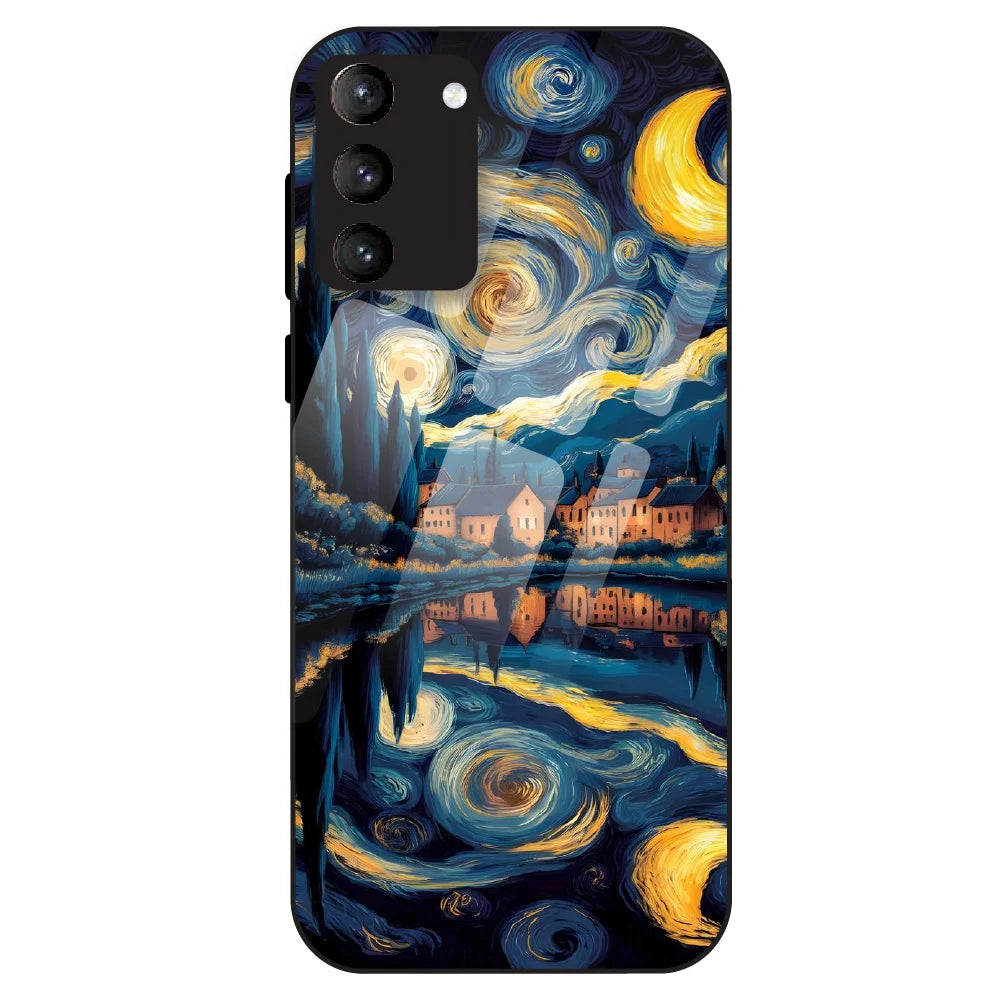 Starry Night Dreamscape - Glass Case For Samsung Galaxy S21 Plus