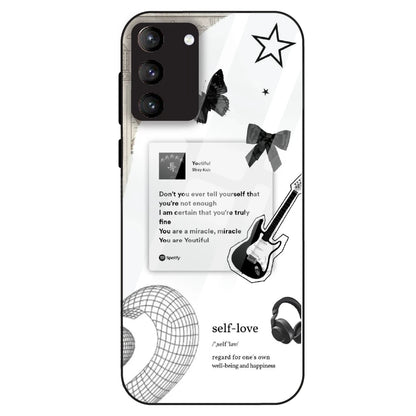 Monochrome Self-Love - Glass Case For Samsung Galaxy S21 Plus