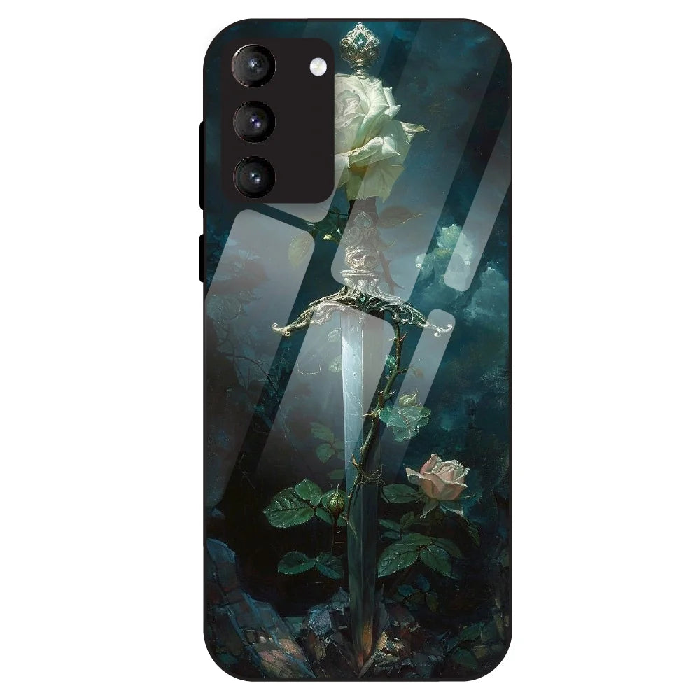 Mystic Sword Rose - Glass Case For Samsung Galaxy S21 Plus