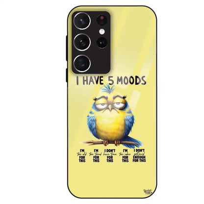 5 Moods Owl - Glass Case For Samsung Galaxy S21 Ultra
