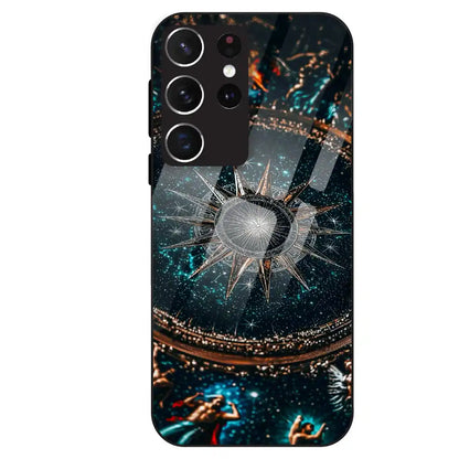 Celestial Star Compass - Glass Case For Samsung Galaxy S21 Ultra