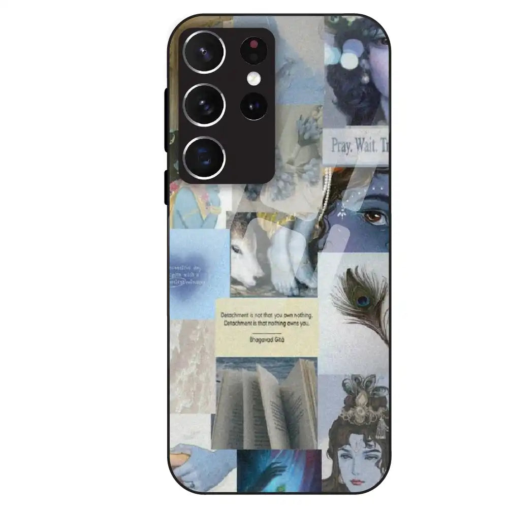 Krishna Aesthetic - Glass Case For Samsung Galaxy S21 Ultra
