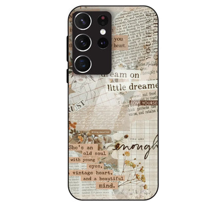 Vintage Quote - Glass Case For Samsung Galaxy S21 Ultra