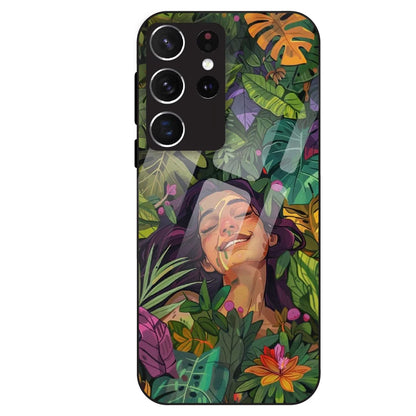 Nature Bliss Aesthetic - Glass Case For Samsung Galaxy S21 Ultra
