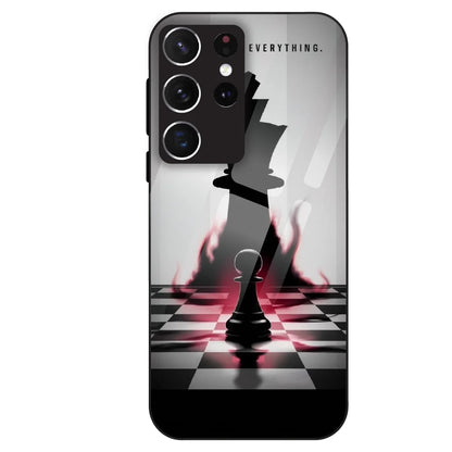 Chess Power Shadow - Glass Case For Samsung Galaxy S21 Ultra