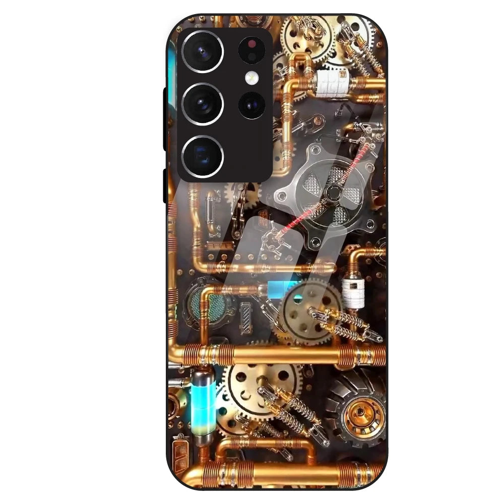 Steampunk Gear - Glass Case For Samsung Galaxy S21 Ultra