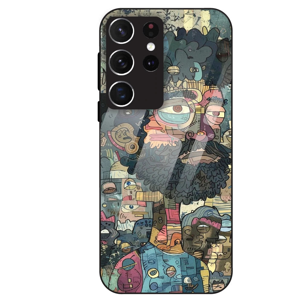 Urban Doodle Art - Glass Case For Samsung Galaxy S21 Ultra