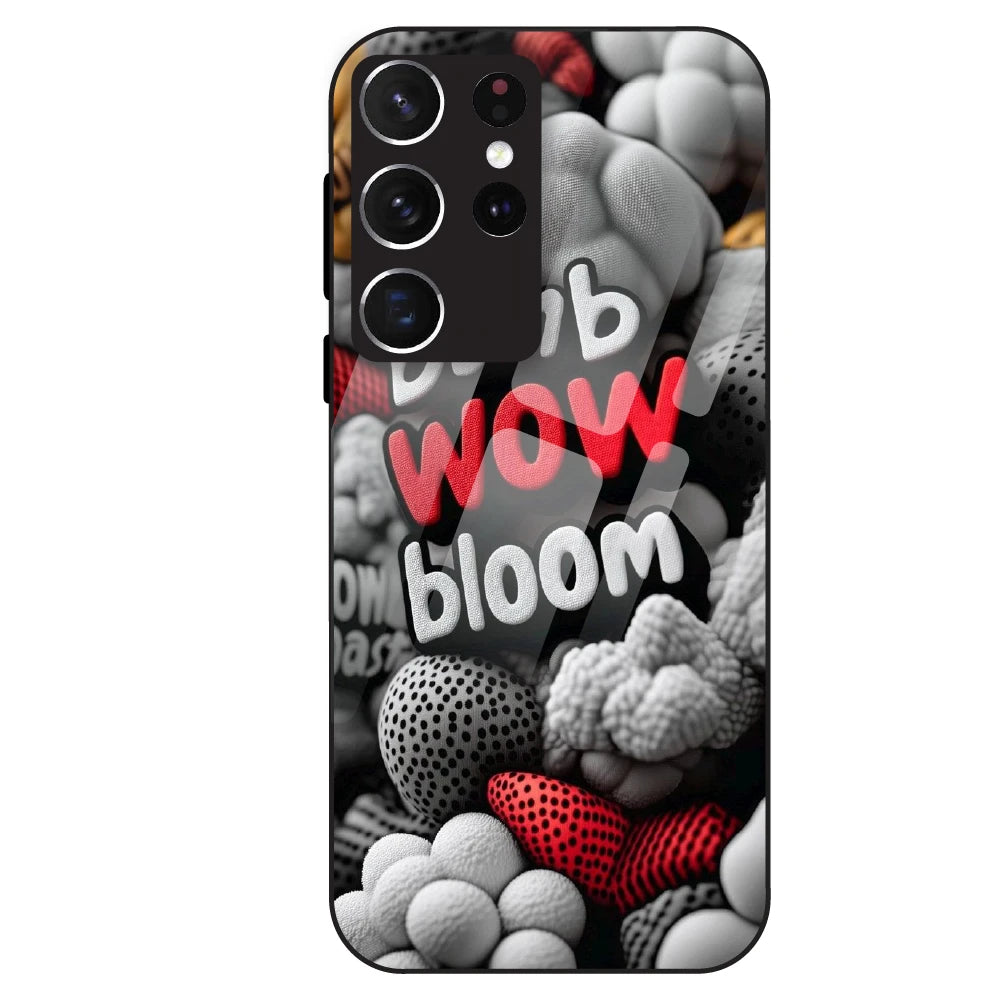 Urban Pop Text Aesthetic - Glass Case For Samsung Galaxy S21 Ultra