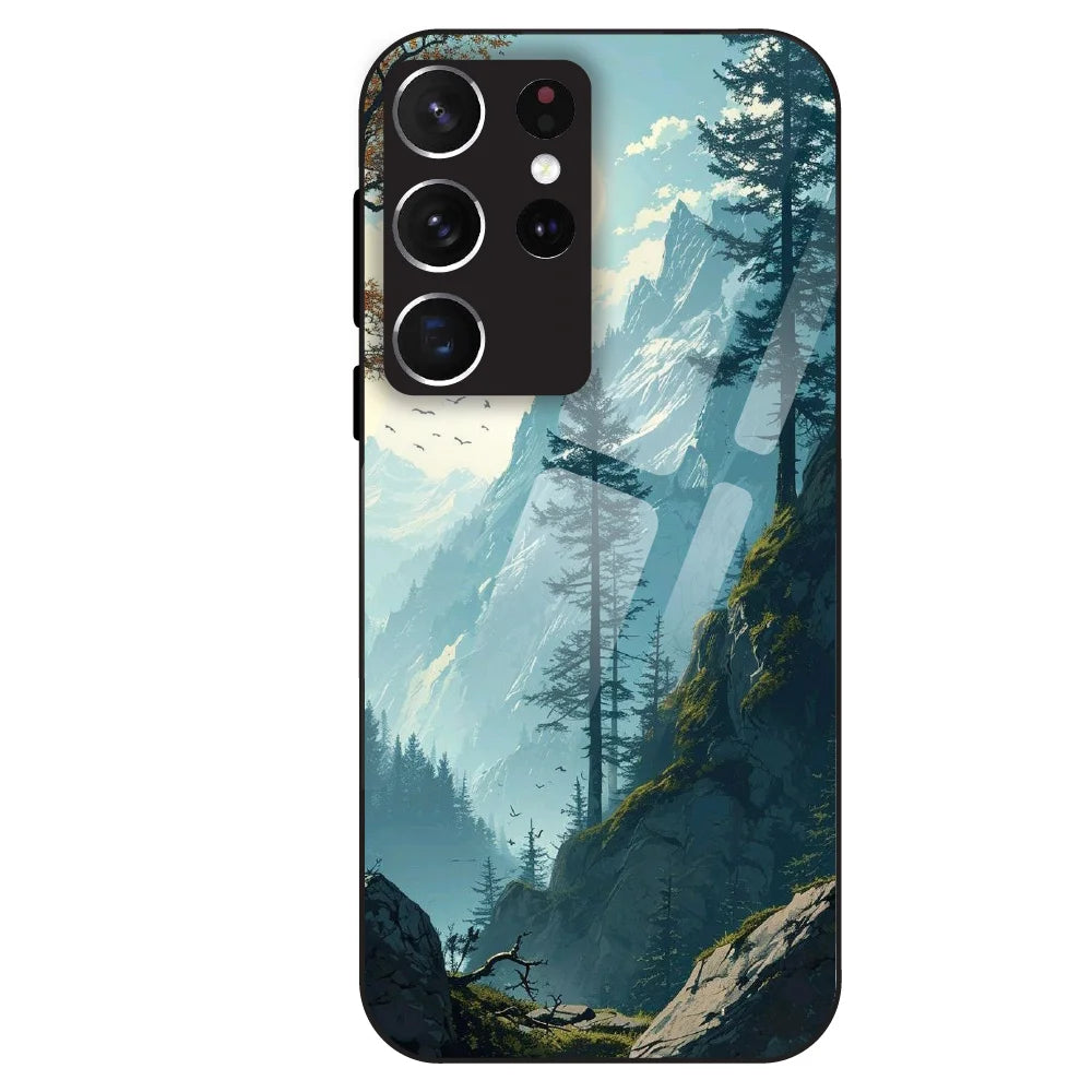 Mountain Landscape - Glass Case For Samsung Galaxy S21 Ultra